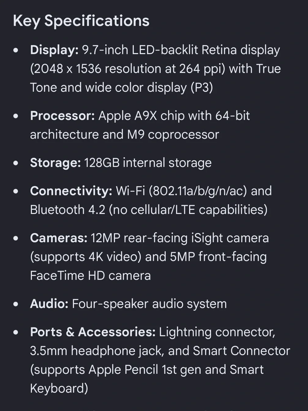 iPad Pro Apple iPad Pro 9.7